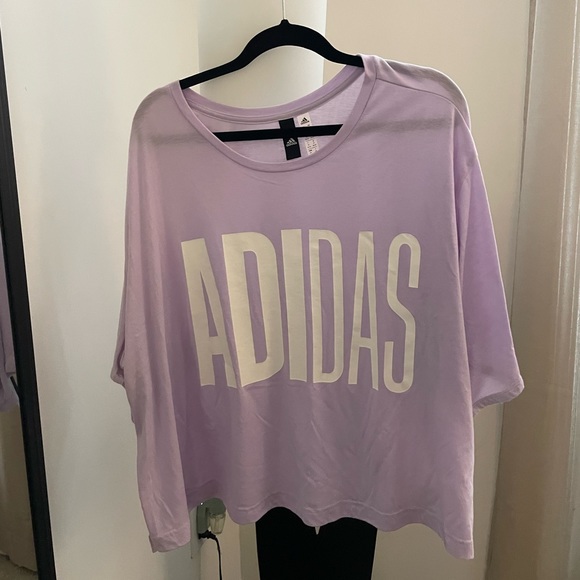 NWOT Adidas cropped tee 4x - Picture 1 of 4
